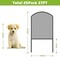 25-Pack Decorative Garden Fence - 24in/61cm H x 27ft/8.2m L Rustproof Metal Animal Barrier, Diamond Mesh Design for Yard, Patio, Christmas Tree Protection